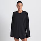 NikeSKIMS Airy Women's Oversized V-Neck Long-Sleeve Top. Nike.com